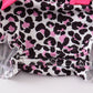 Leopard barbie applique ruffle girl bubble