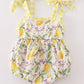 Yellow lemon ruffle bubble