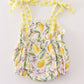 Yellow lemon ruffle bubble