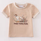 Daddy's hunting buddy embroidery boy top