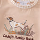 Daddy's hunting buddy embroidery boy romper