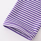 Purple stripe football embroidery top