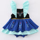 Navy Anna embroidery girl bubble