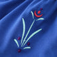 Navy Anna embroidery girl bubble