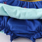 Navy Anna embroidery girl bubble