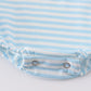 Blue stripe tractor embroidery boy bubble