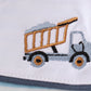 Blue stripe tractor embroidery boy jonjon