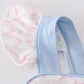 Pink bow girl ruffle dress