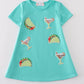 Mint taco mojito sequin mom&me dress