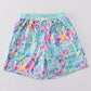 Mint rainbow splash dad swim trunks