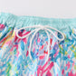 Mint rainbow splash dad swim trunks
