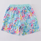 Mint rainbow splash dad swim trunks
