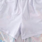 Mint rainbow splash dad swim trunks