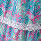 Green jungle bloom tiered mom&me dress