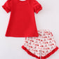 Atlanta baseball applique girl set