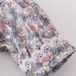 Blue floral whisper smocked girl bubble