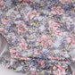 Blue floral whisper smocked girl bubble