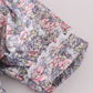 Blue floral whisper smocked girl set