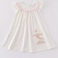 Pink carousel applique girl dress