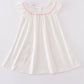 Pink carousel applique girl dress