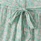 Green floral print mom&me dress