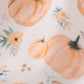 Orange pumpkin print girl jumpsuit