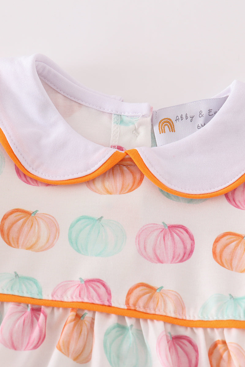 Pumpkin print girl bubble