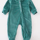 Baby forest velvet boy romper