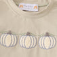 Pumpkin french knot plaid boy set