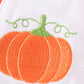 Forest velvet pumpkin embroidery girl dress