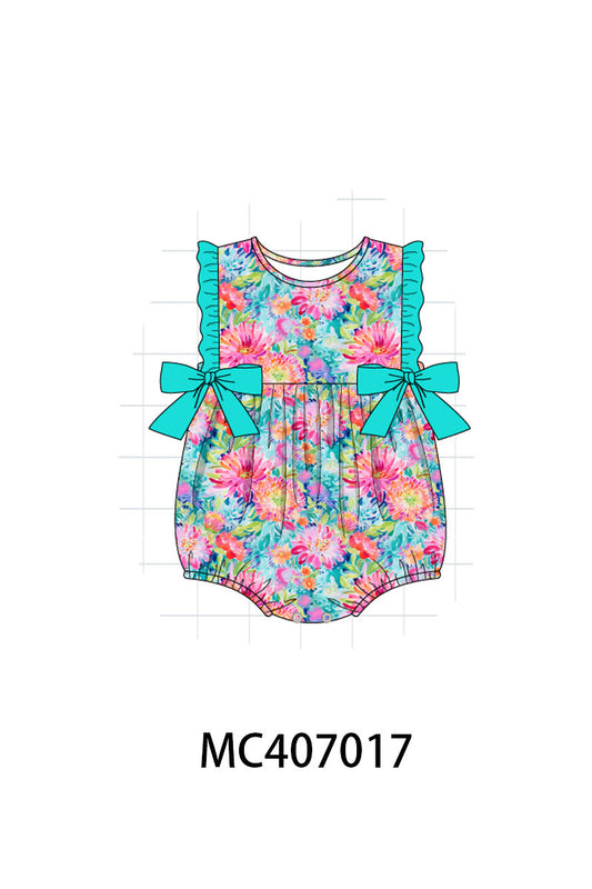 Tropical Bloom print girl bubble