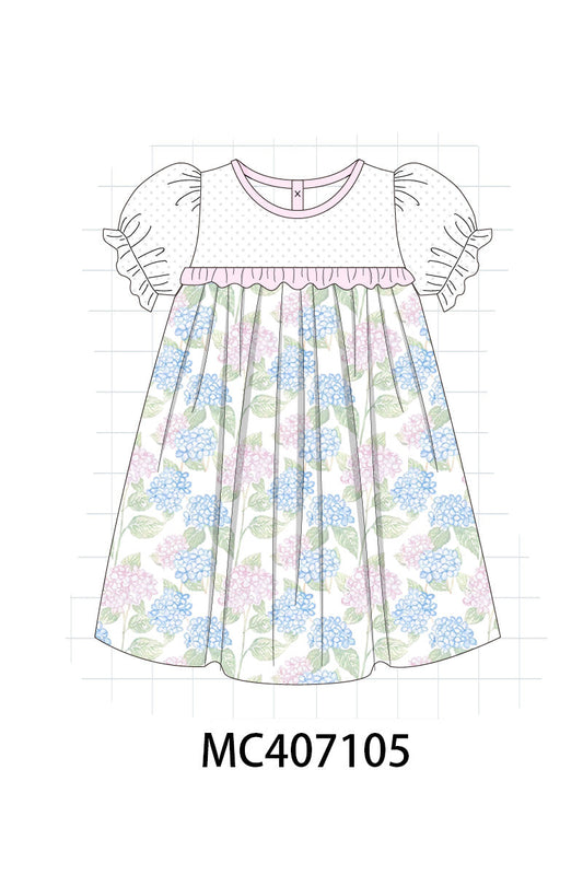 Pink Blossom Serenity print girl dress