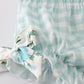 Green floral print bloomer set