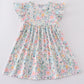 Spring blossom print dress