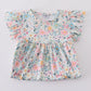 Spring blossom print dress