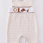 Brown western embroidery smocked jonjon