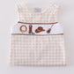 Brown western embroidery smocked jonjon