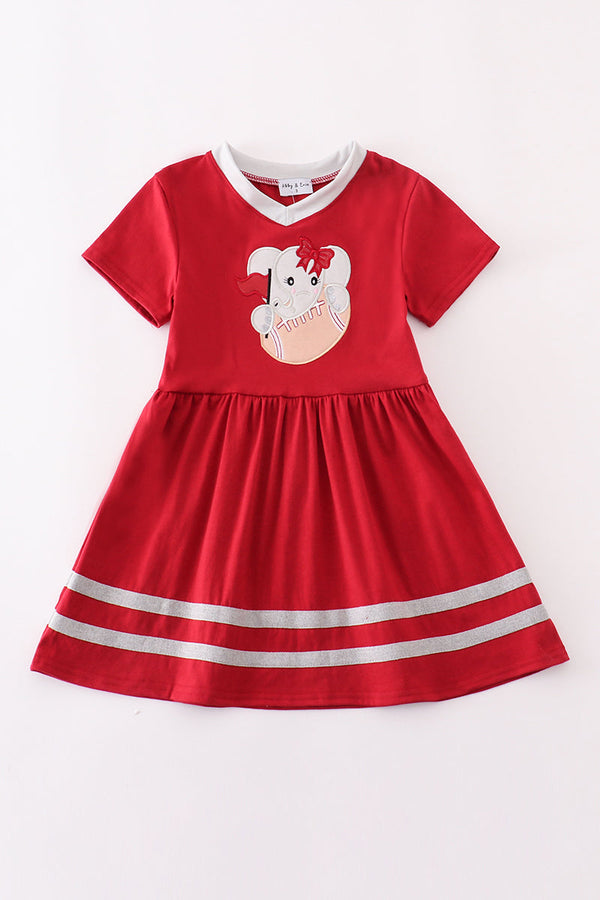 Alabama elephant football applique dress