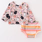 Halloween ghost floral print baby set