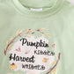 Green pumpkin baby romper