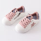 White pink star glitter sneaker (toddler to big kids)