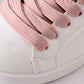 White pink star glitter sneaker (toddler to big kids)