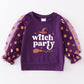 Purple witch party girl top