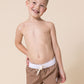 Brown boys swimming trunks